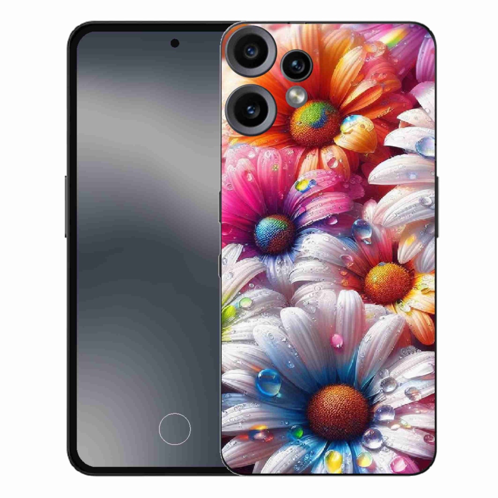 Gelový kryt mmCase na Nothing CMF Phone 2 Pro - barevné kopretiny