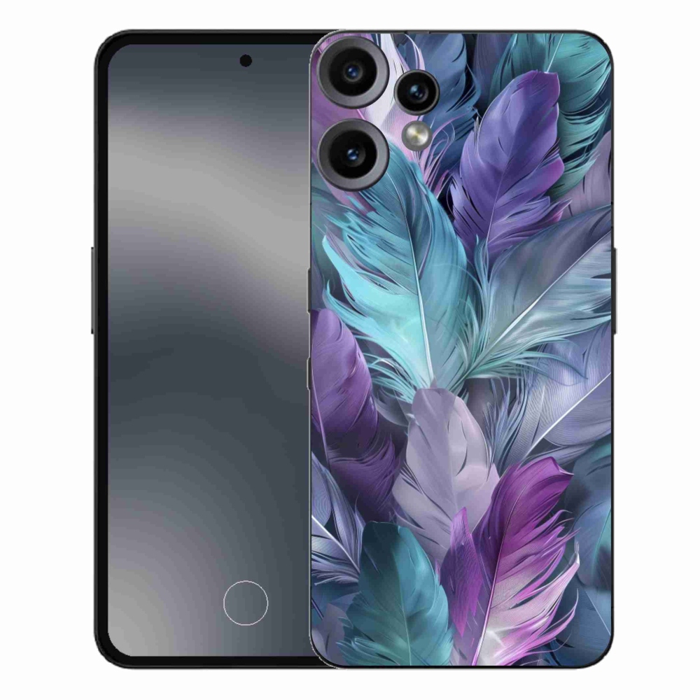 Gelový kryt mmCase na Nothing CMF Phone 2 Pro - barevné peří 2