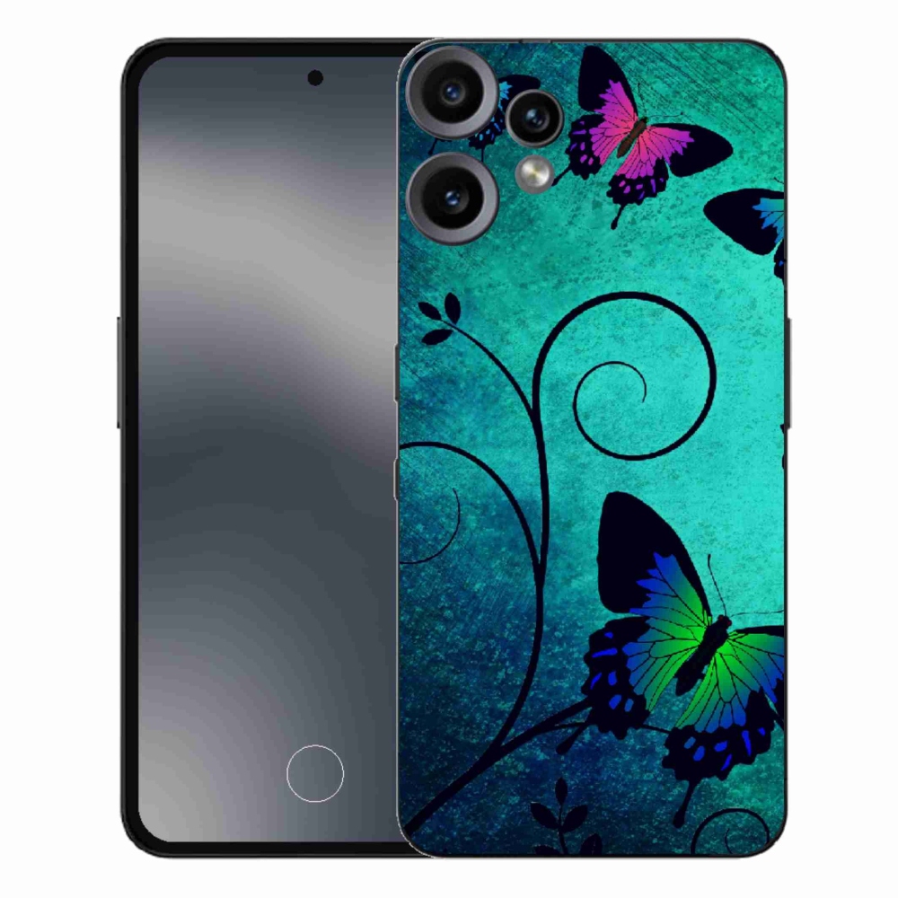 Gelový kryt mmCase na Nothing CMF Phone 2 Pro - barevní motýli