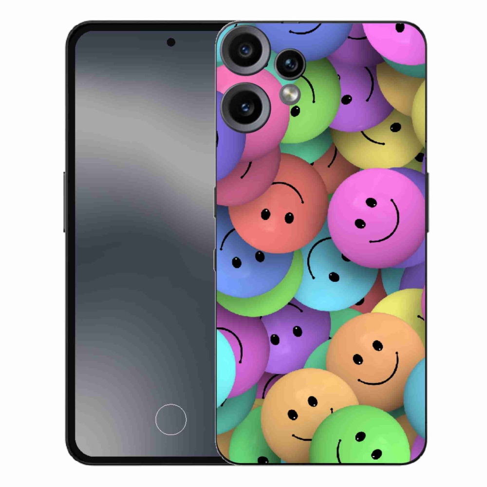 Gelový kryt mmCase na Nothing CMF Phone 2 Pro - barevní smajlíci