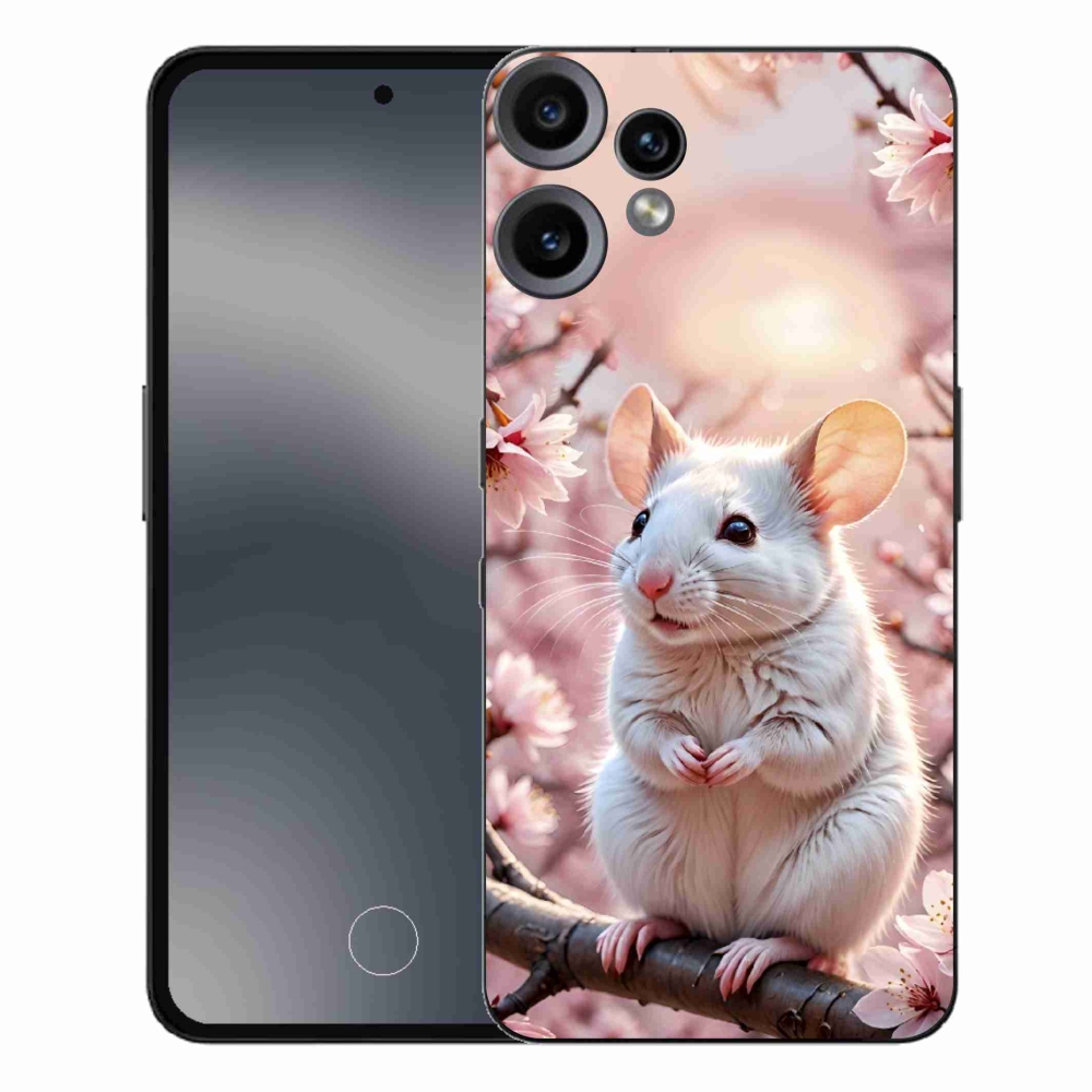 Gelový kryt mmCase na Nothing CMF Phone 2 Pro - bílá myš na větvi