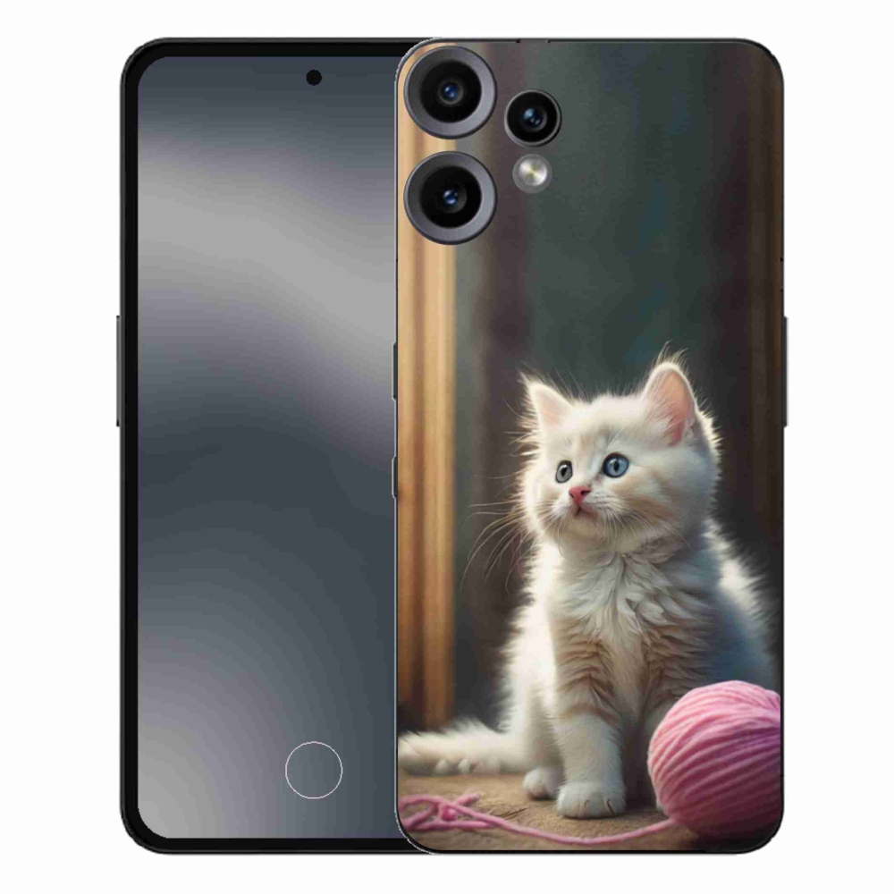 Gelový kryt mmCase na Nothing CMF Phone 2 Pro - bílé kotě 2
