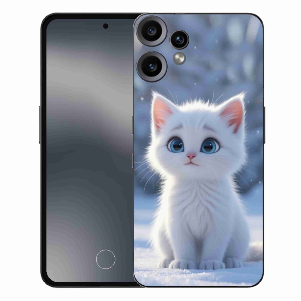 Gelový kryt mmCase na Nothing CMF Phone 2 Pro - bílé kotě 3