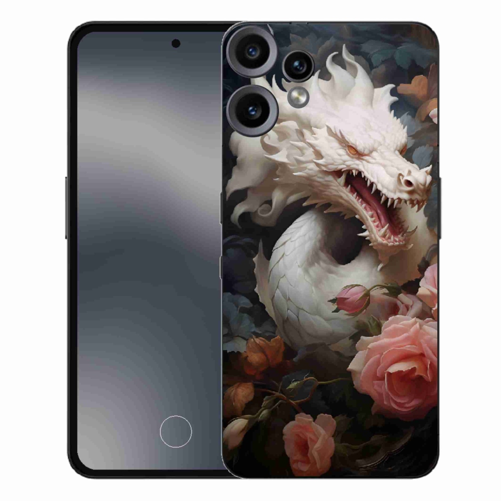 Gelový kryt mmCase na Nothing CMF Phone 2 Pro - bílý drak