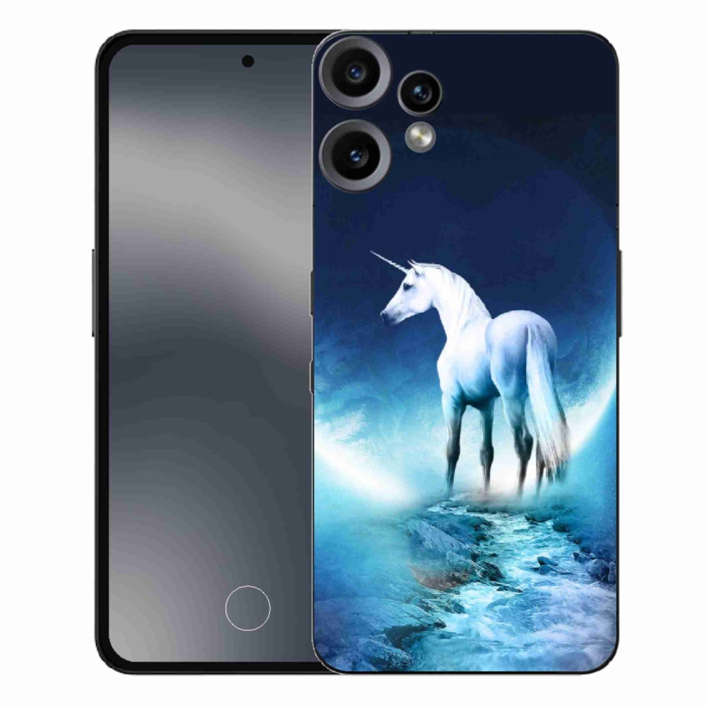 Gelový kryt mmCase na Nothing CMF Phone 2 Pro - bílý jednorožec