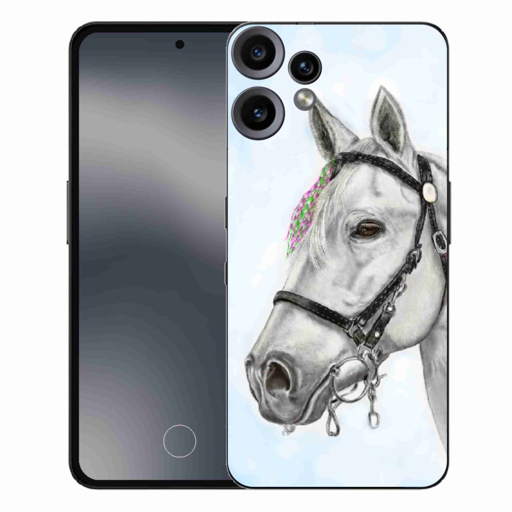 Gelový kryt mmCase na Nothing CMF Phone 2 Pro - bílý kůň 1
