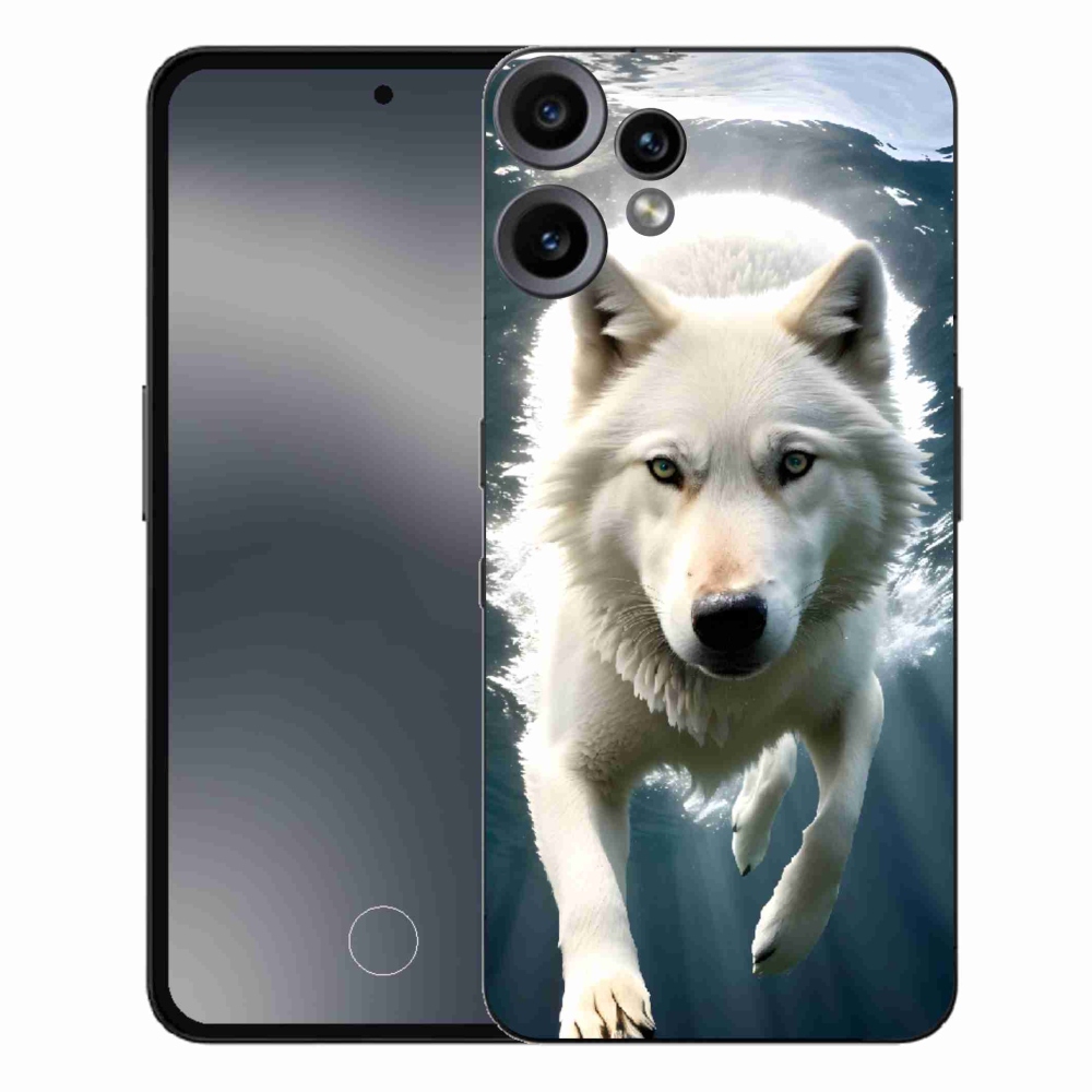 Gelový kryt mmCase na Nothing CMF Phone 2 Pro - bílý vlk