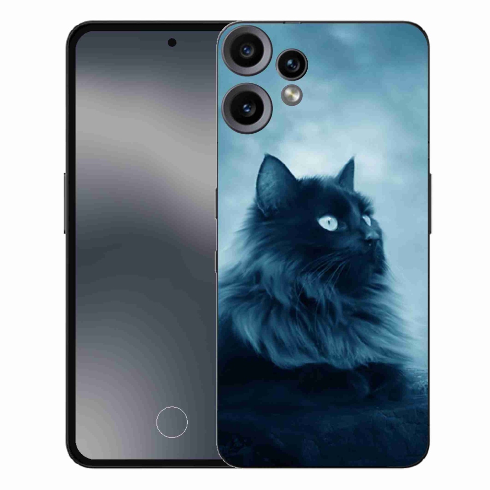 Gelový kryt mmCase na Nothing CMF Phone 2 Pro - černá kočka 1