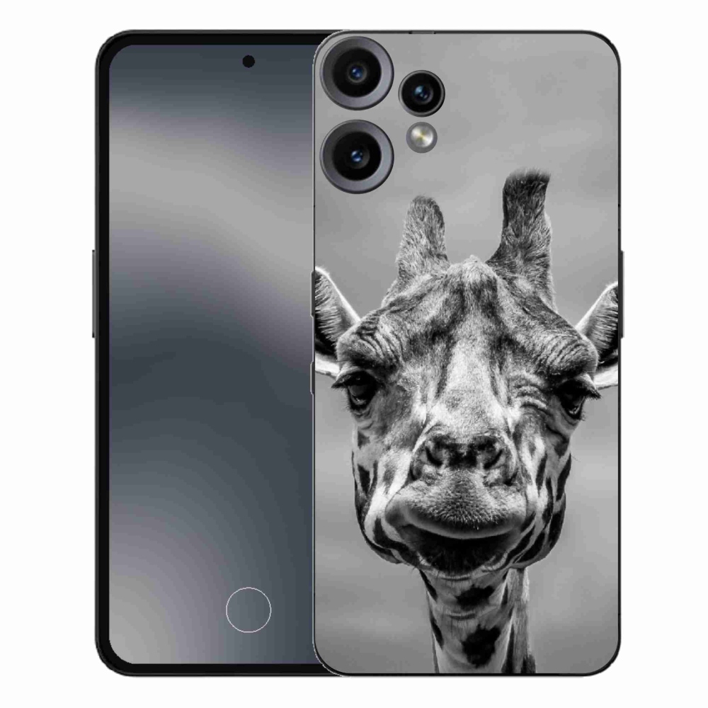 Gelový kryt mmCase na Nothing CMF Phone 2 Pro - černobílá žirafa