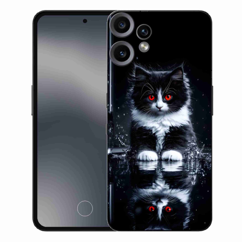 Gelový kryt mmCase na Nothing CMF Phone 2 Pro - černobílé kotě