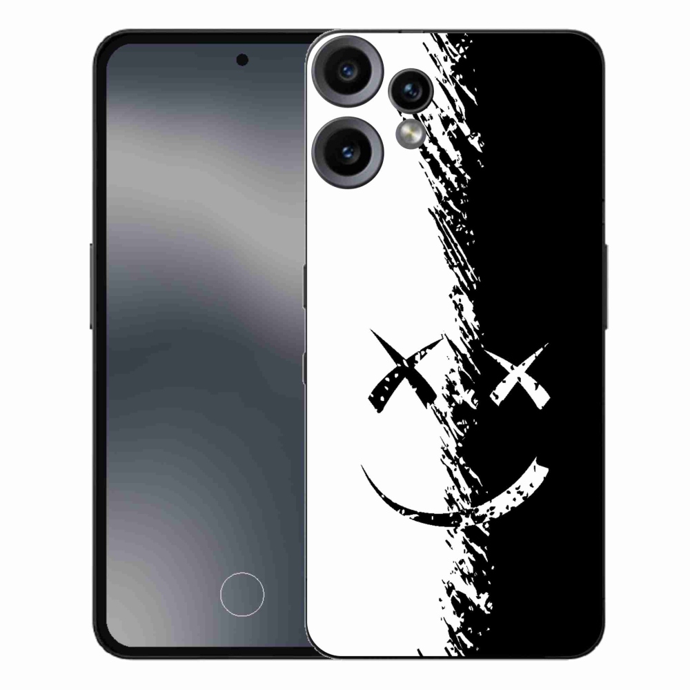 Gelový kryt mmCase na Nothing CMF Phone 2 Pro - černobílý smajlík