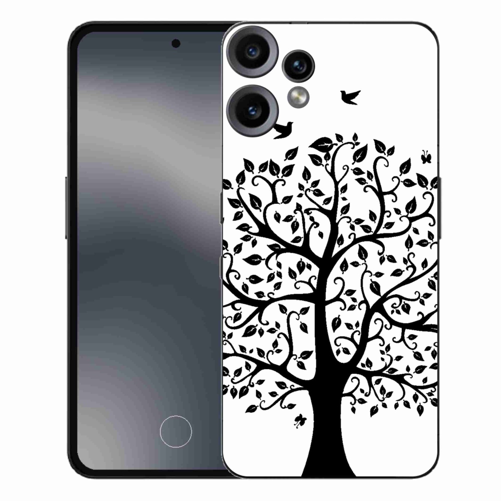Gelový kryt mmCase na Nothing CMF Phone 2 Pro - černobílý strom