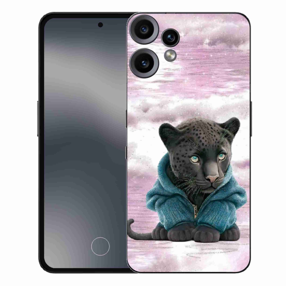 Gelový kryt mmCase na Nothing CMF Phone 2 Pro - černý panter ve svetru