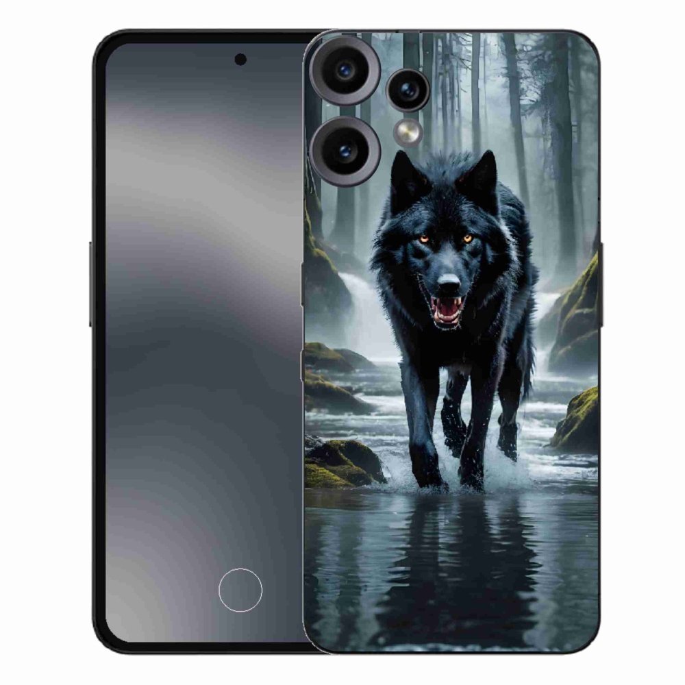 Gelový kryt mmCase na Nothing CMF Phone 2 Pro - černý vlk