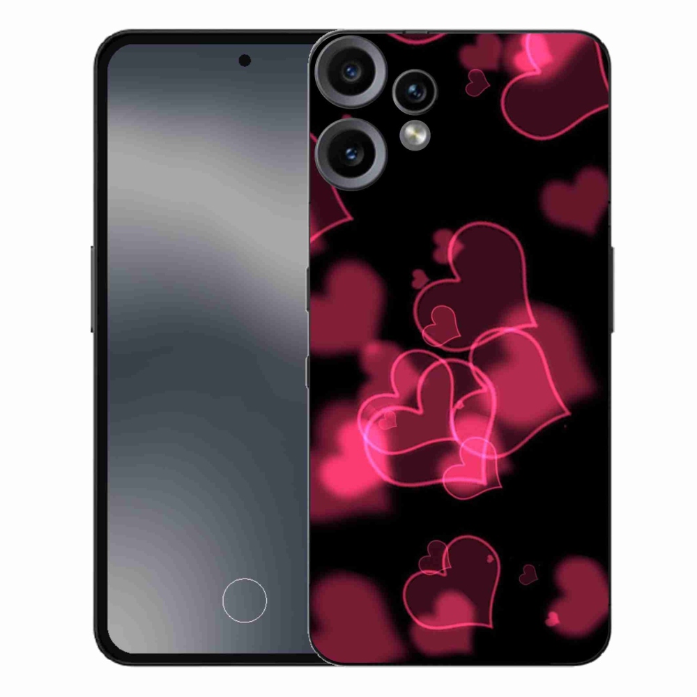 Gelový kryt mmCase na Nothing CMF Phone 2 Pro - červená srdíčka