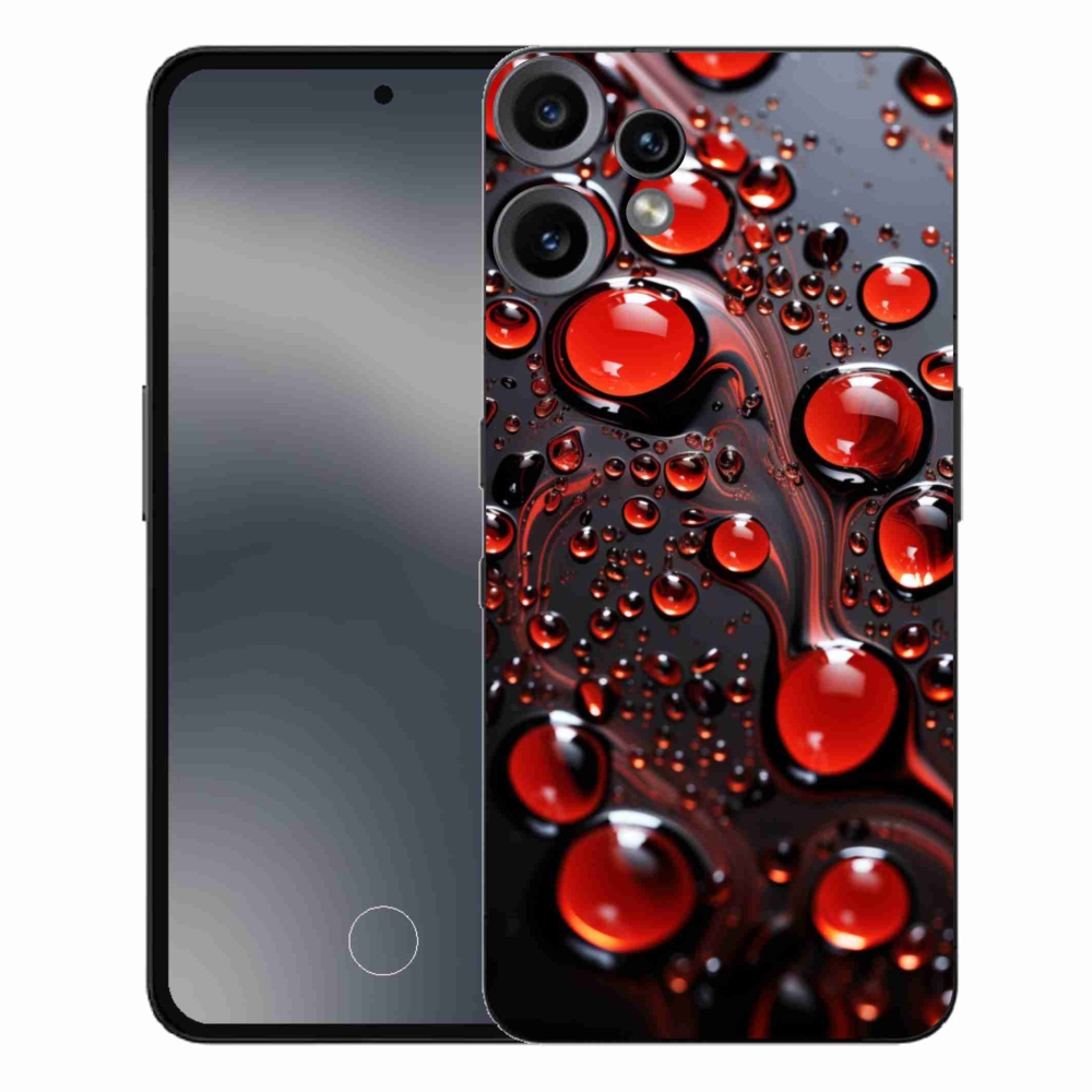 Gelový kryt mmCase na Nothing CMF Phone 2 Pro - červené kapky 2