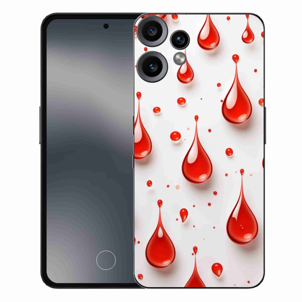Gelový kryt mmCase na Nothing CMF Phone 2 Pro - červené kapky