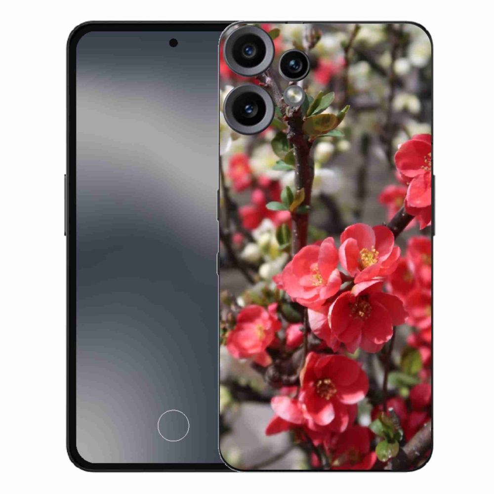 Gelový kryt mmCase na Nothing CMF Phone 2 Pro - červené květy