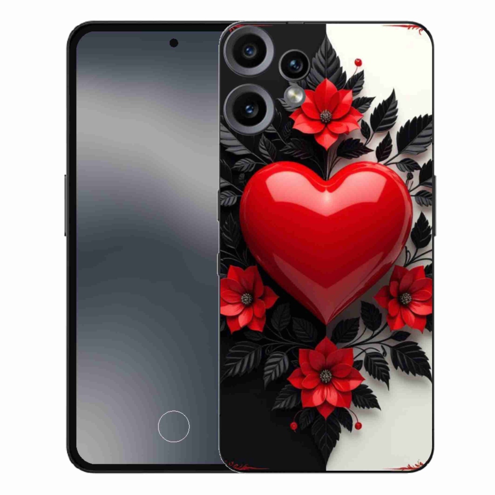 Gelový kryt mmCase na Nothing CMF Phone 2 Pro - červené srdce
