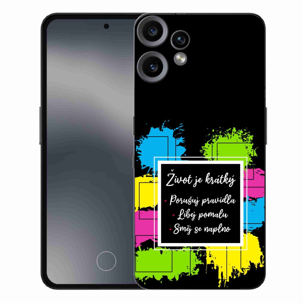Gelový kryt mmCase na Nothing CMF Phone 2 Pro - citát 5 černé pozadí