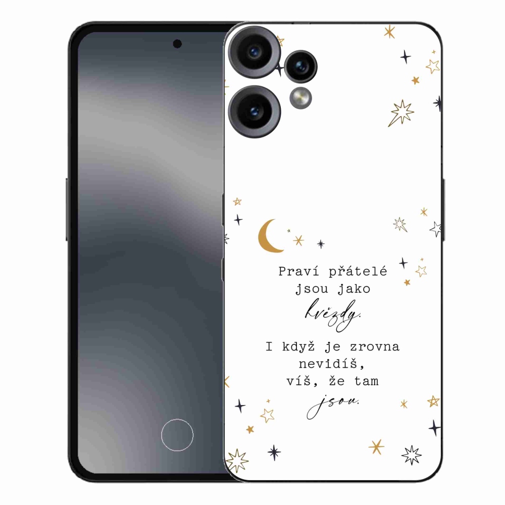 Gelový kryt mmCase na Nothing CMF Phone 2 Pro - citát 6 bílé pozadí