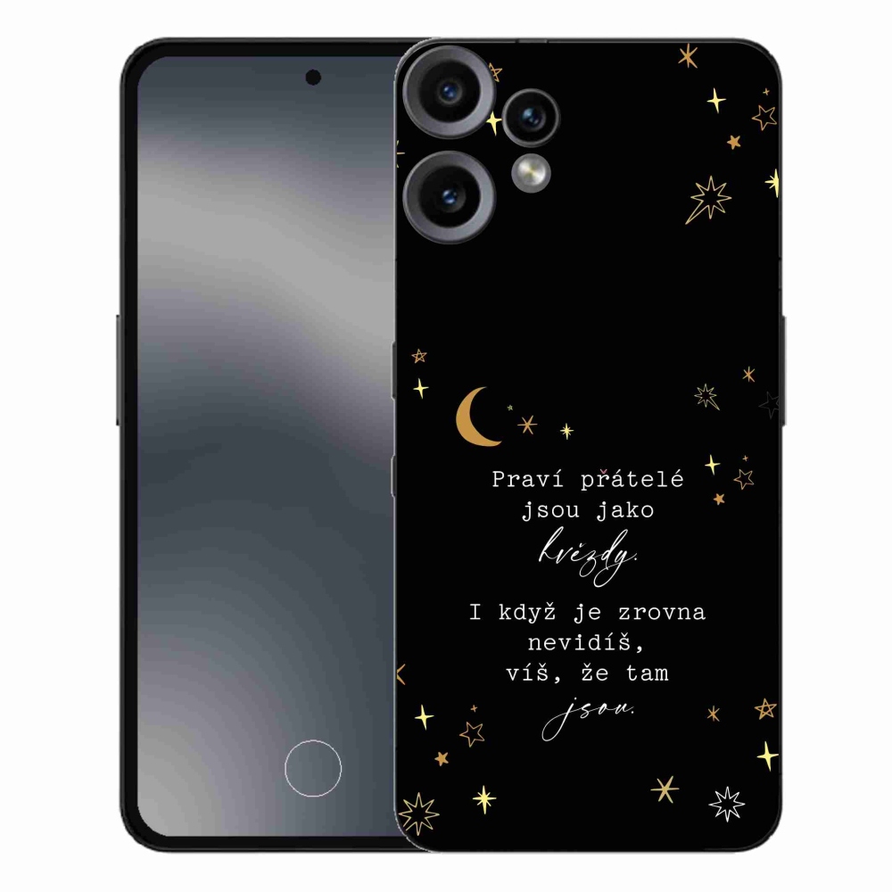 Gelový kryt mmCase na Nothing CMF Phone 2 Pro - citát 6 černé pozadí