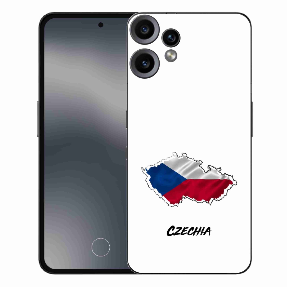 Gelový kryt mmCase na Nothing CMF Phone 2 Pro - Czechia bílé pozadí