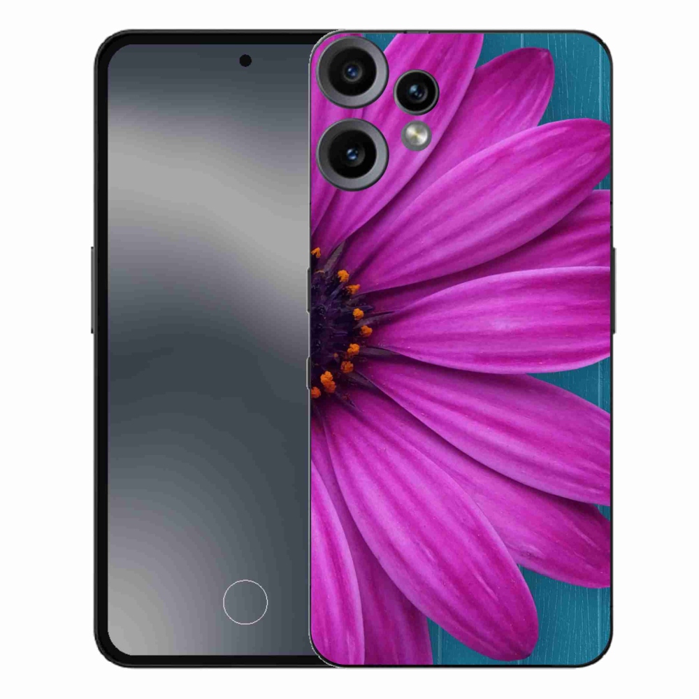 Gelový kryt mmCase na Nothing CMF Phone 2 Pro - fialová kopretina