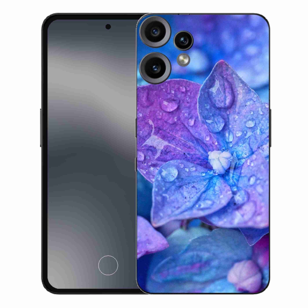 Gelový kryt mmCase na Nothing CMF Phone 2 Pro - fialový květ