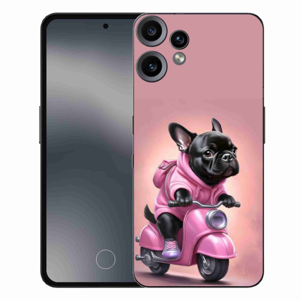 Gelový kryt mmCase na Nothing CMF Phone 2 Pro - francouzský buldoček na skútru