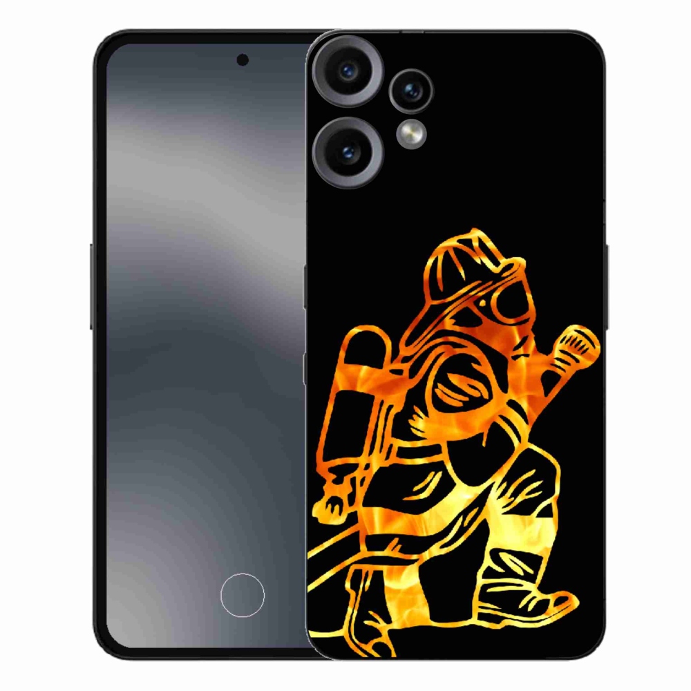 Gelový kryt mmCase na Nothing CMF Phone 2 Pro - hasič 1
