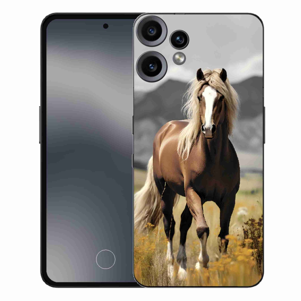 Gelový kryt mmCase na Nothing CMF Phone 2 Pro - hnědý kůň 1