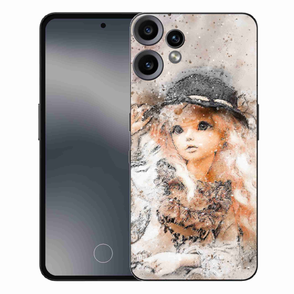 Gelový kryt mmCase na Nothing CMF Phone 2 Pro - holčička s kloboukem