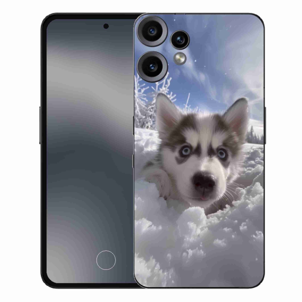Gelový kryt mmCase na Nothing CMF Phone 2 Pro - husky ve sněhu