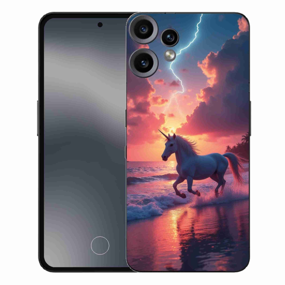 Gelový kryt mmCase na Nothing CMF Phone 2 Pro - jednorožec na pláži