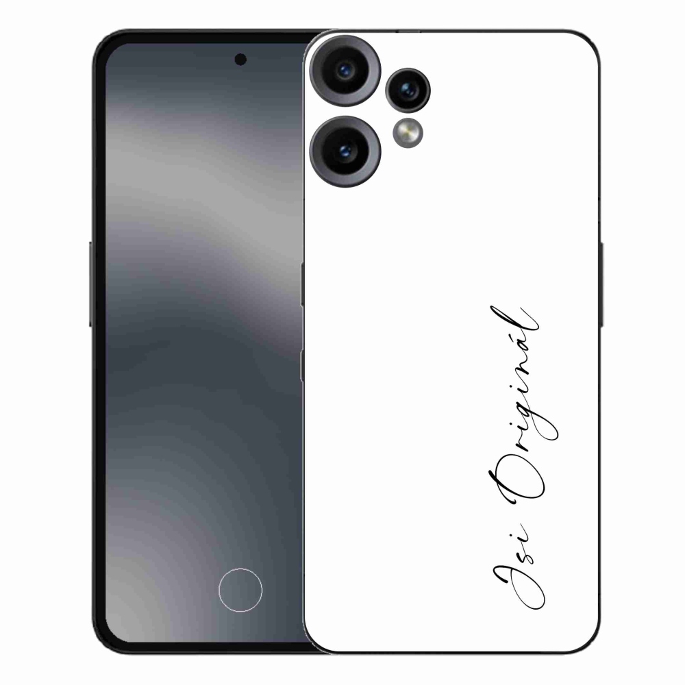 Gelový kryt mmCase na Nothing CMF Phone 2 Pro - jsi originál bílé pozadí