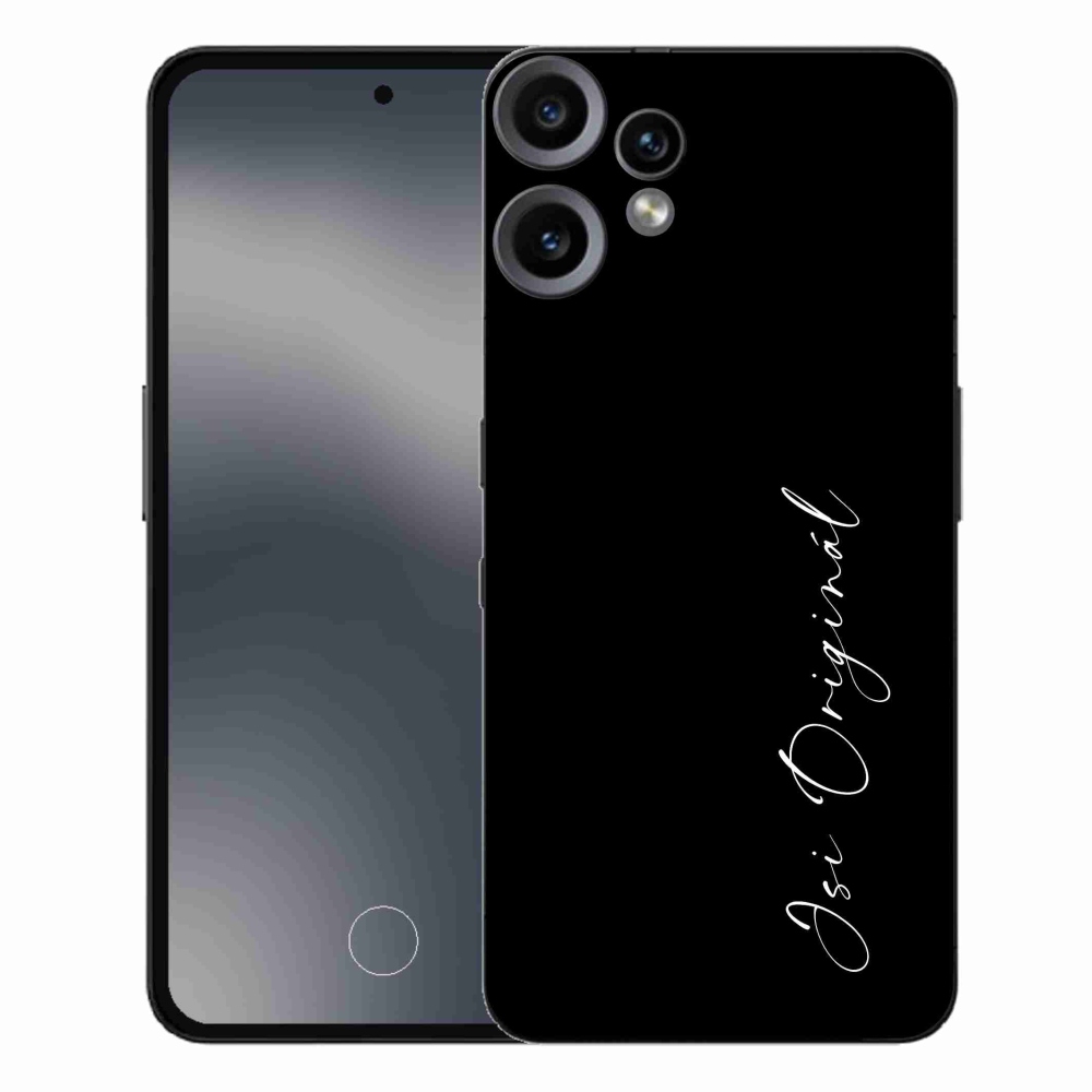 Gelový kryt mmCase na Nothing CMF Phone 2 Pro - jsi originál černé pozadí