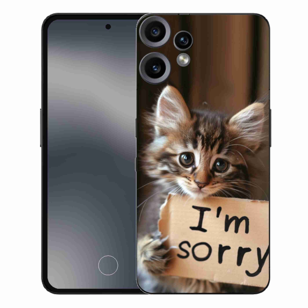 Gelový kryt mmCase na Nothing CMF Phone 2 Pro - kočíčí omluva