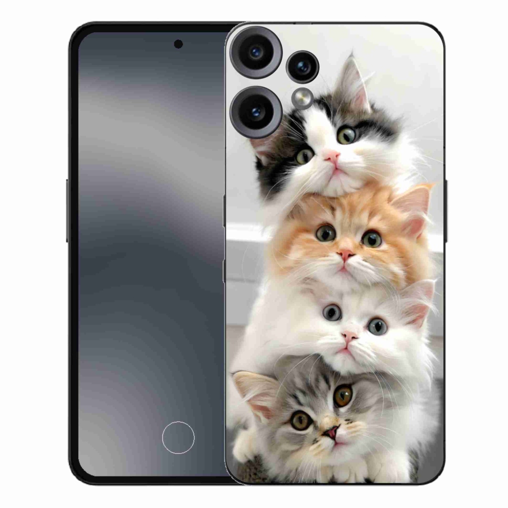 Gelový kryt mmCase na Nothing CMF Phone 2 Pro - kočičí parta