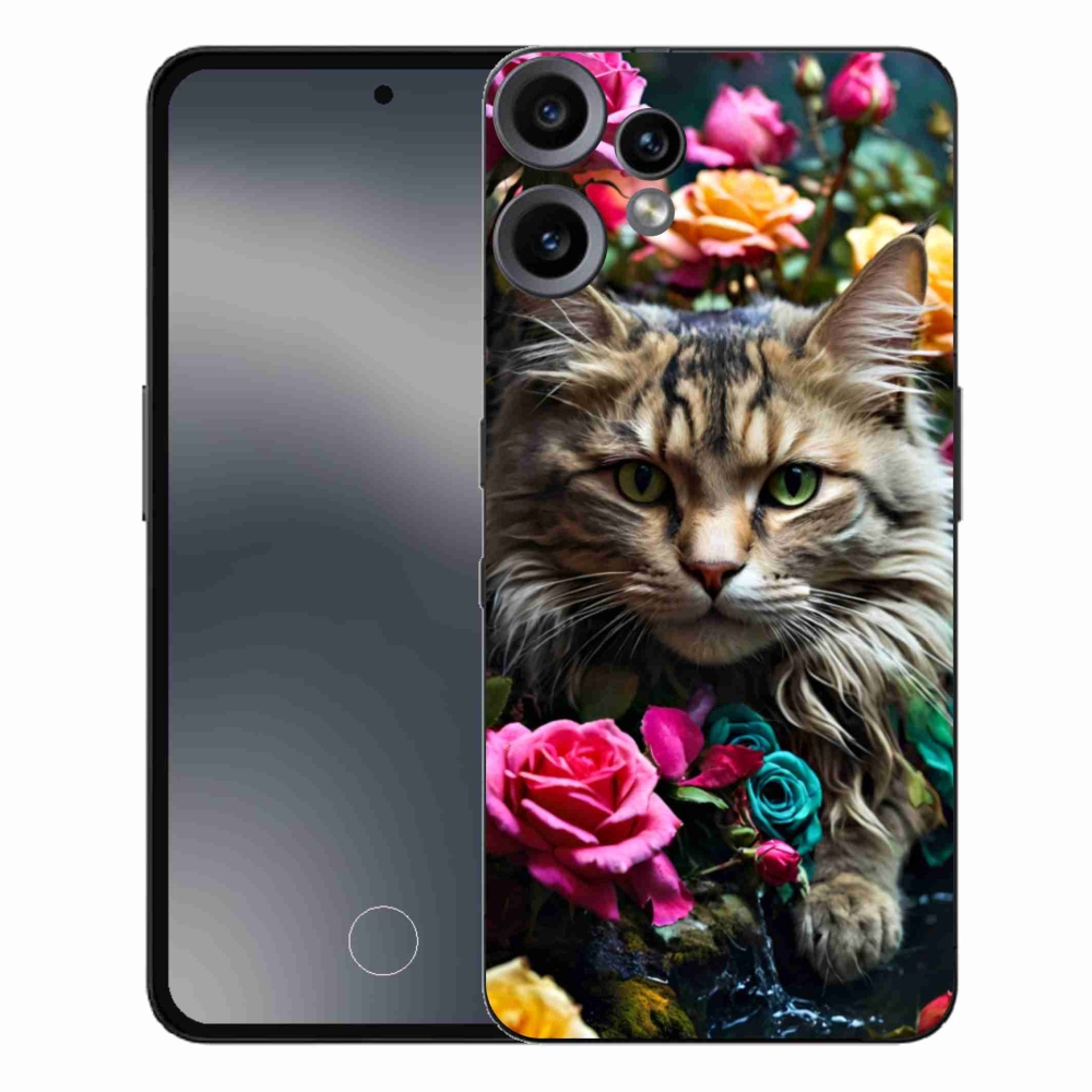 Gelový kryt mmCase na Nothing CMF Phone 2 Pro - kočíčí pohled 2