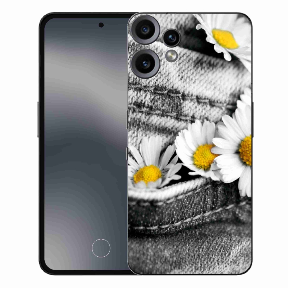 Gelový kryt mmCase na Nothing CMF Phone 2 Pro - kopretiny