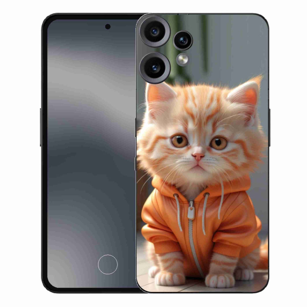 Gelový kryt mmCase na Nothing CMF Phone 2 Pro - kotě v mikině