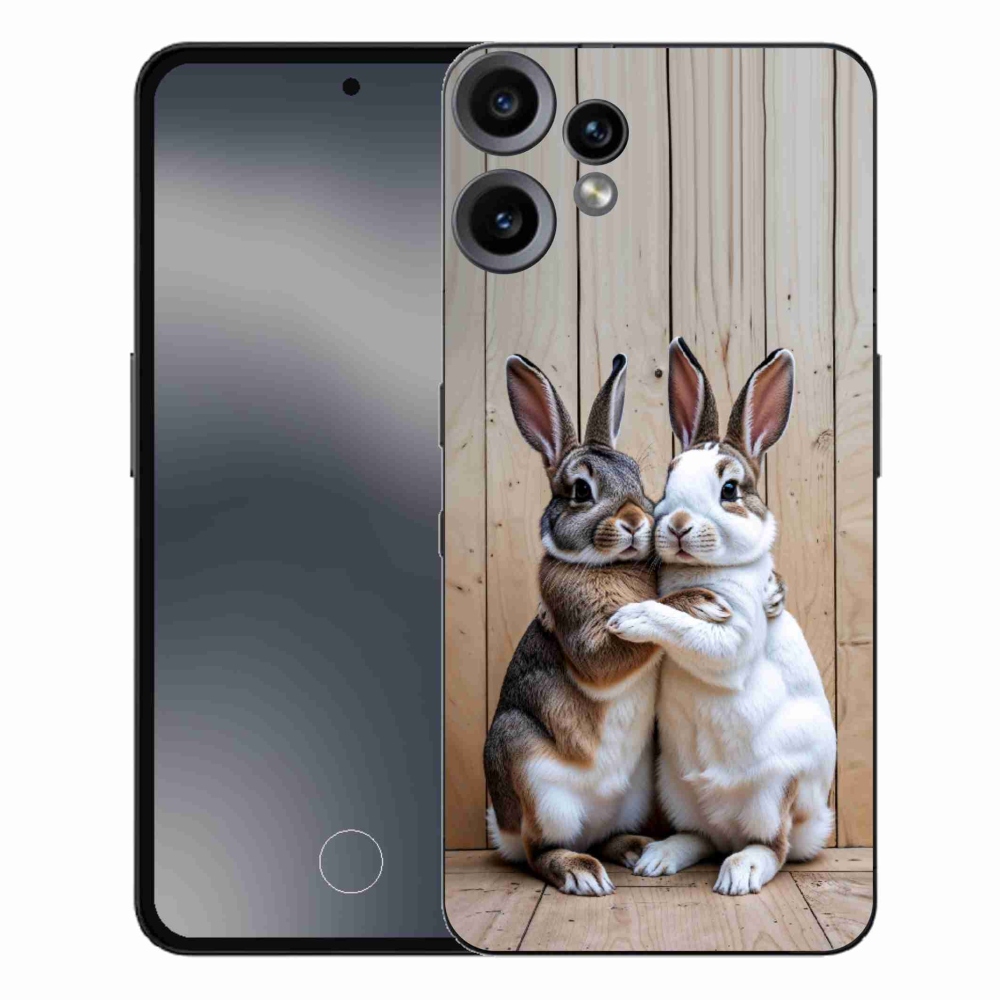 Gelový kryt mmCase na Nothing CMF Phone 2 Pro - králičí pár