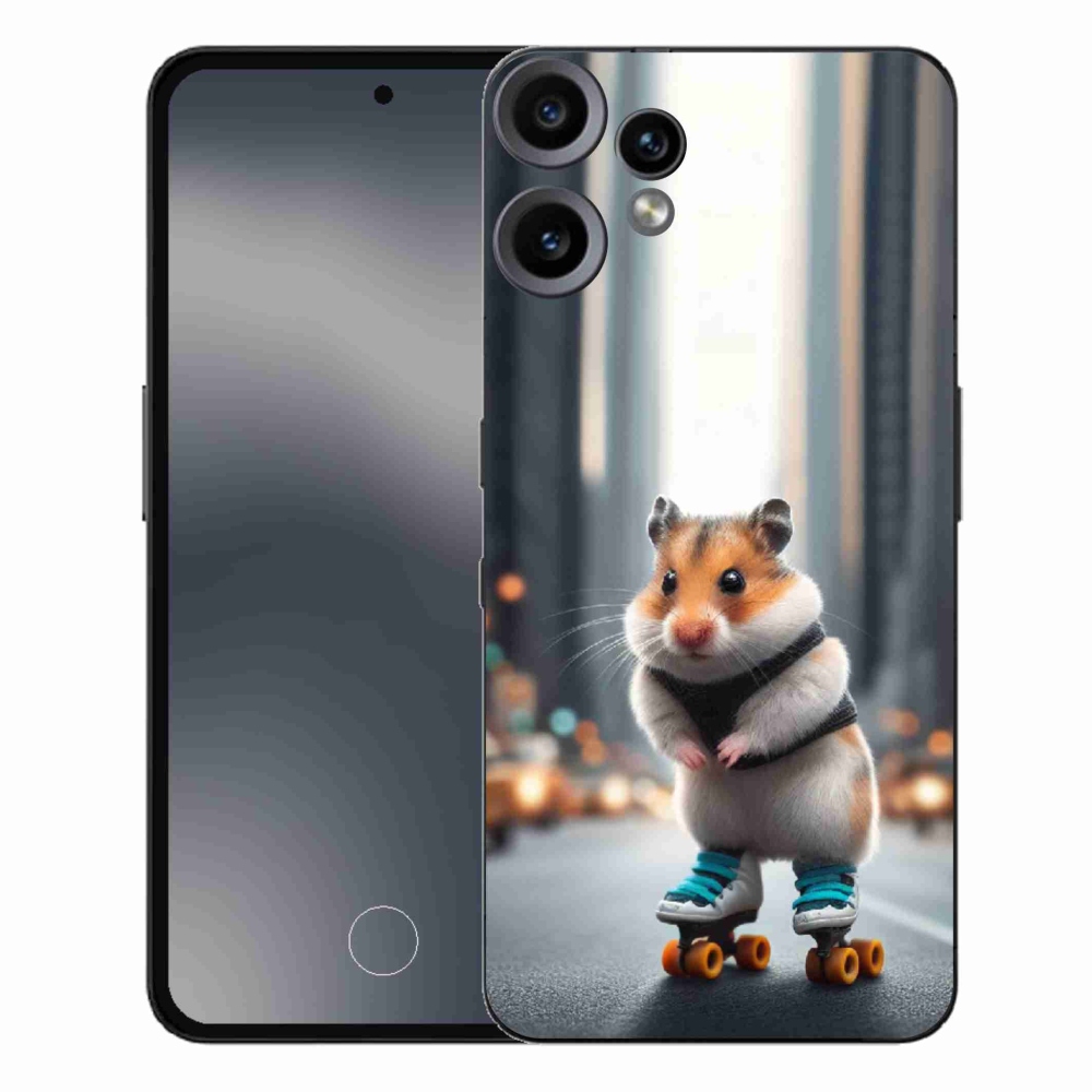 Gelový kryt mmCase na Nothing CMF Phone 2 Pro - křeček na bruslích