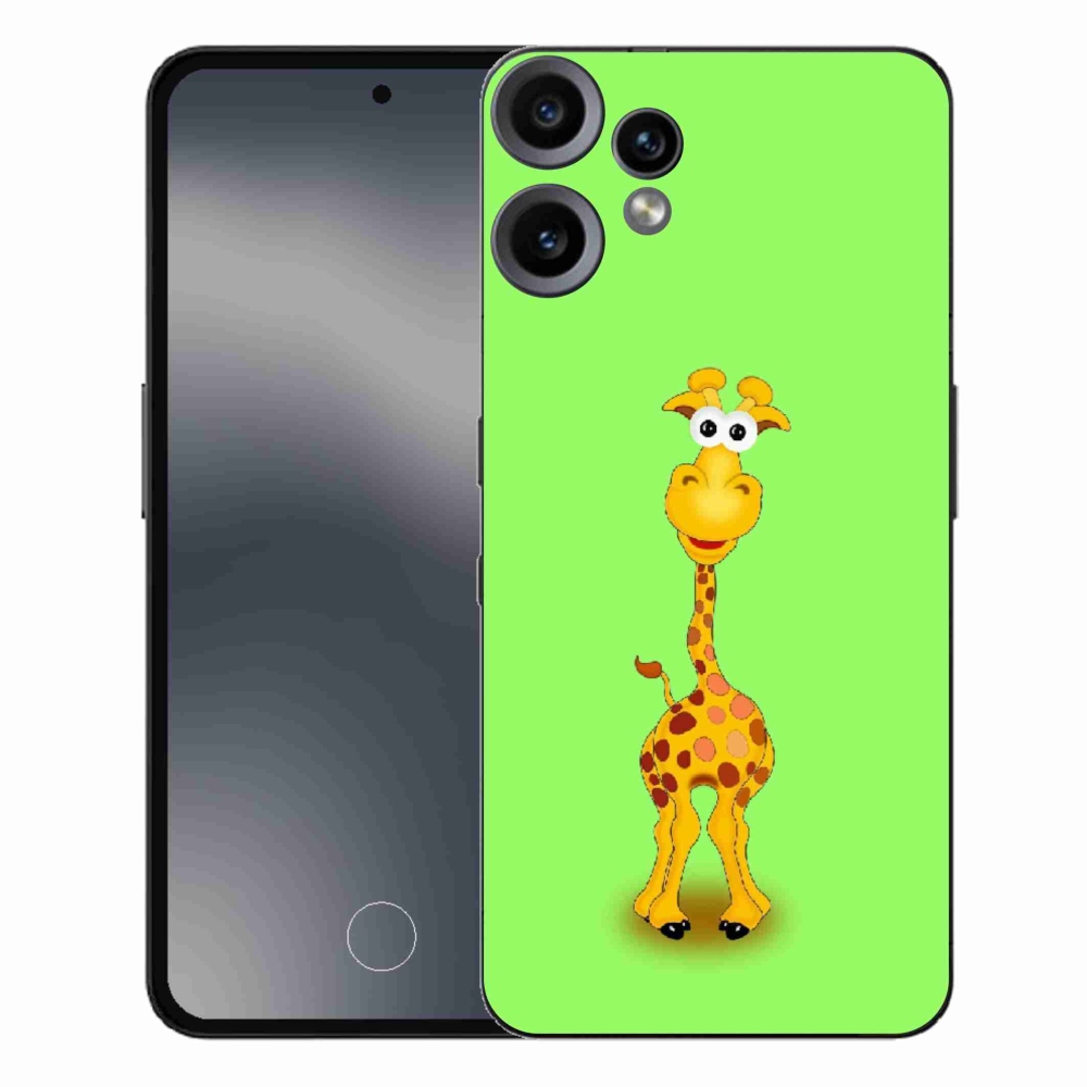 Gelový kryt mmCase na Nothing CMF Phone 2 Pro - kreslená žirafa