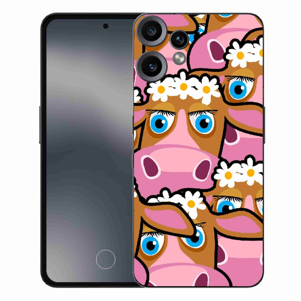 Gelový kryt mmCase na Nothing CMF Phone 2 Pro - kreslené kravičky