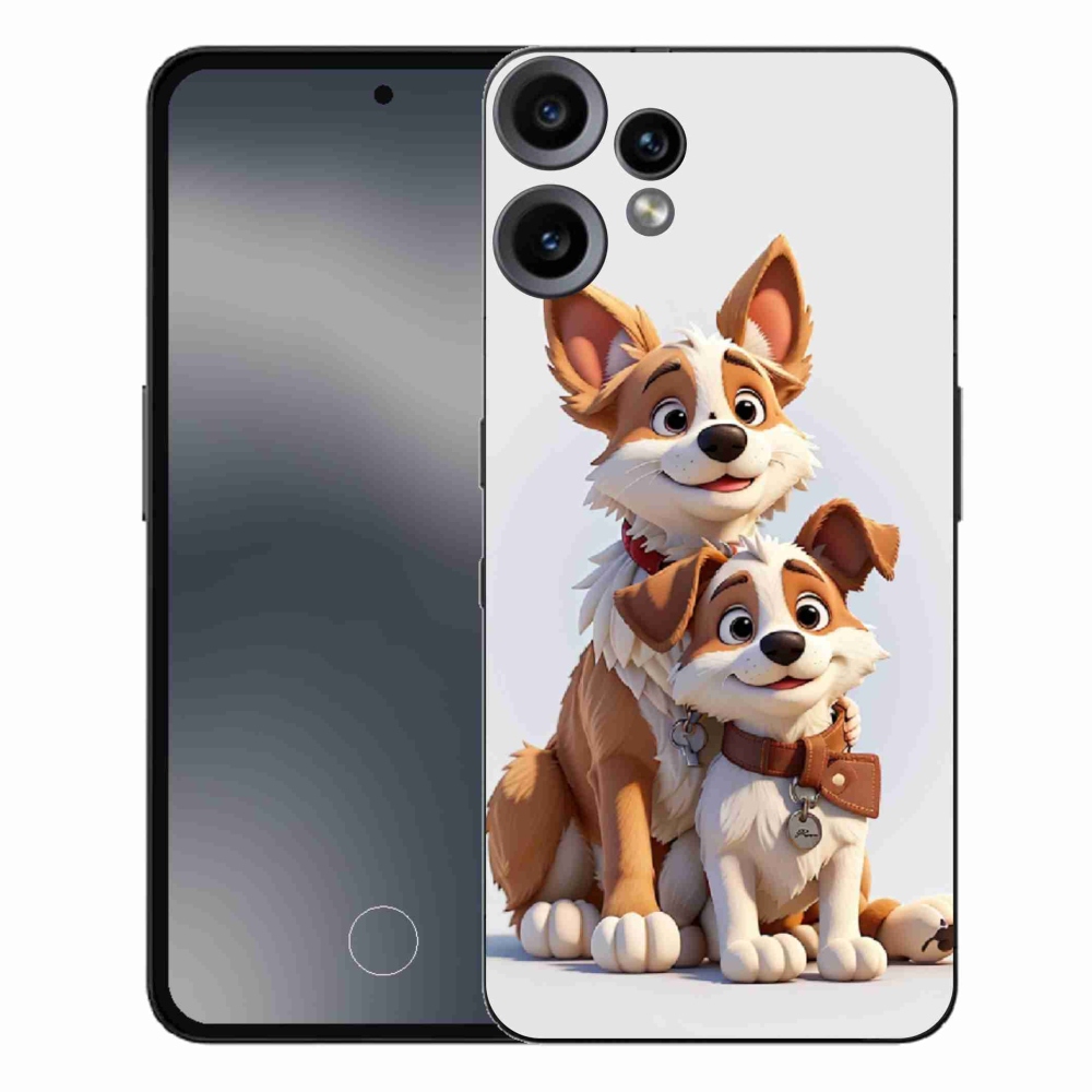Gelový kryt mmCase na Nothing CMF Phone 2 Pro - kreslení psi