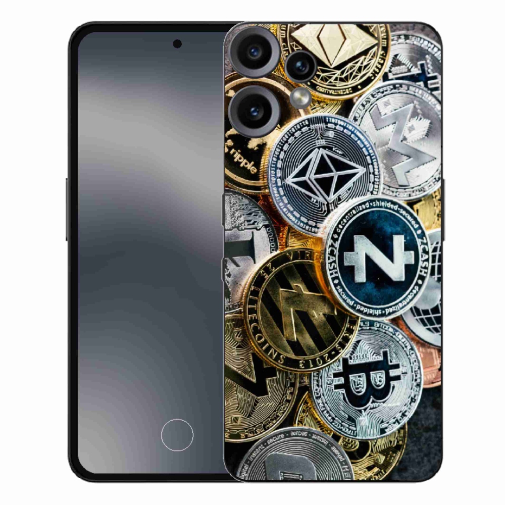 Gelový kryt mmCase na Nothing CMF Phone 2 Pro - kryptoměny