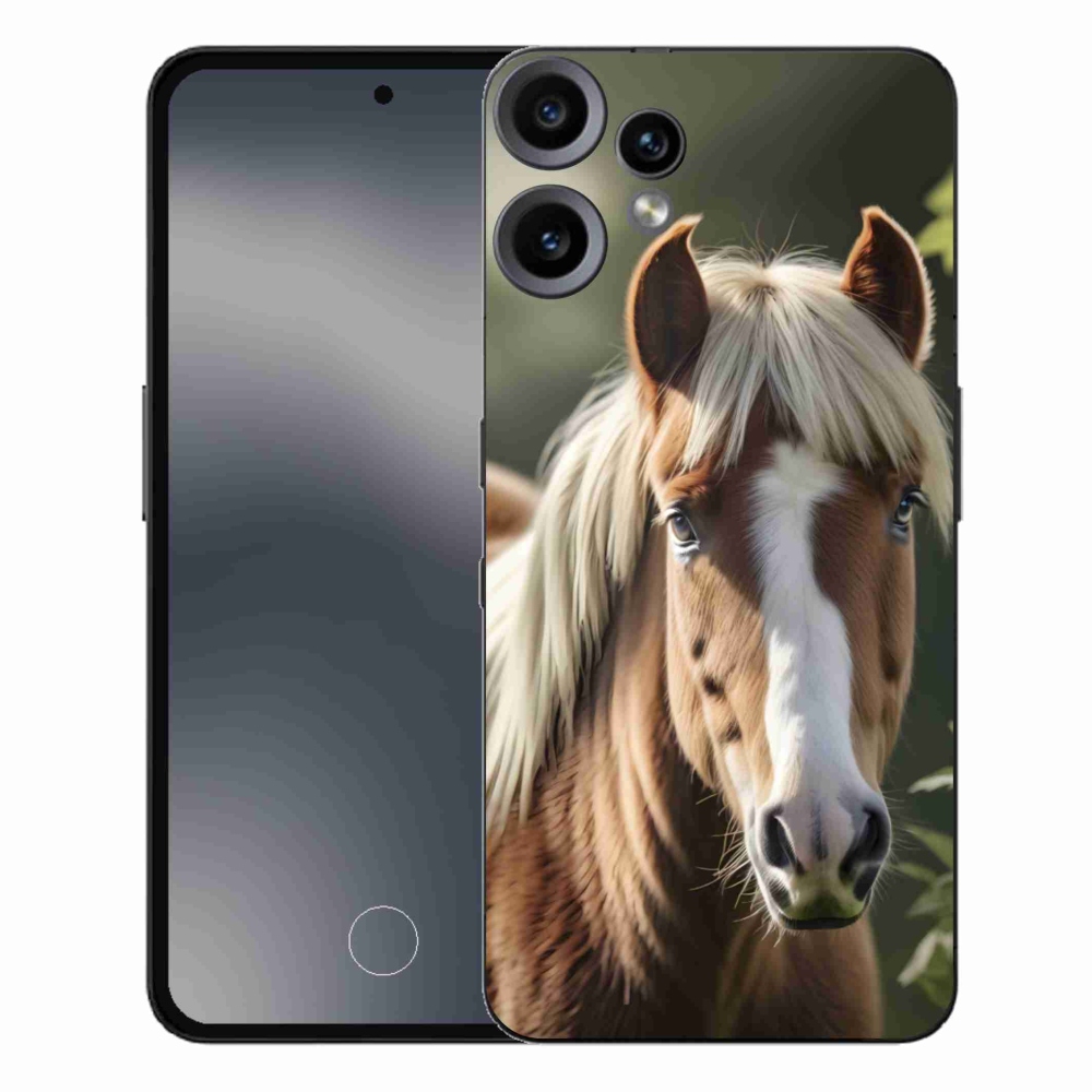 Gelový kryt mmCase na Nothing CMF Phone 2 Pro - kůň se světlou hřívou