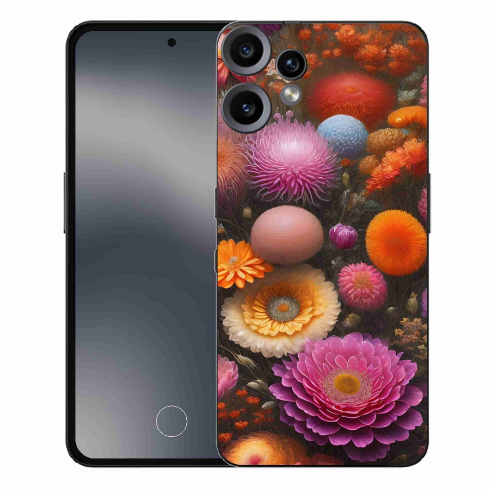 Gelový kryt mmCase na Nothing CMF Phone 2 Pro - květinová kompozice